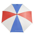 Parapluie en bois coloré rouge bleu blanc de haute qualité de 23 pouces pour l&#39;extérieur